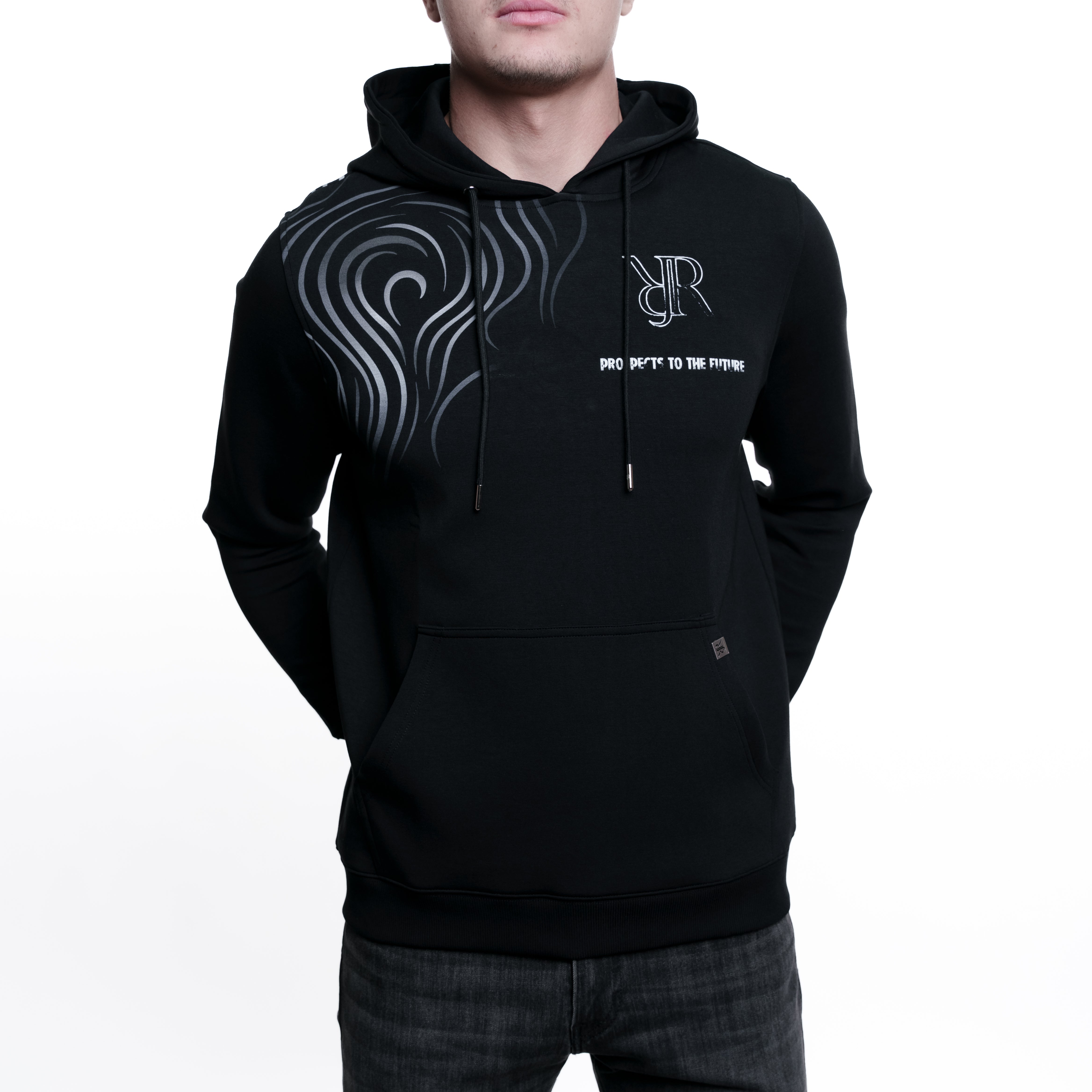 "RJR Fading Lines"Dark Black