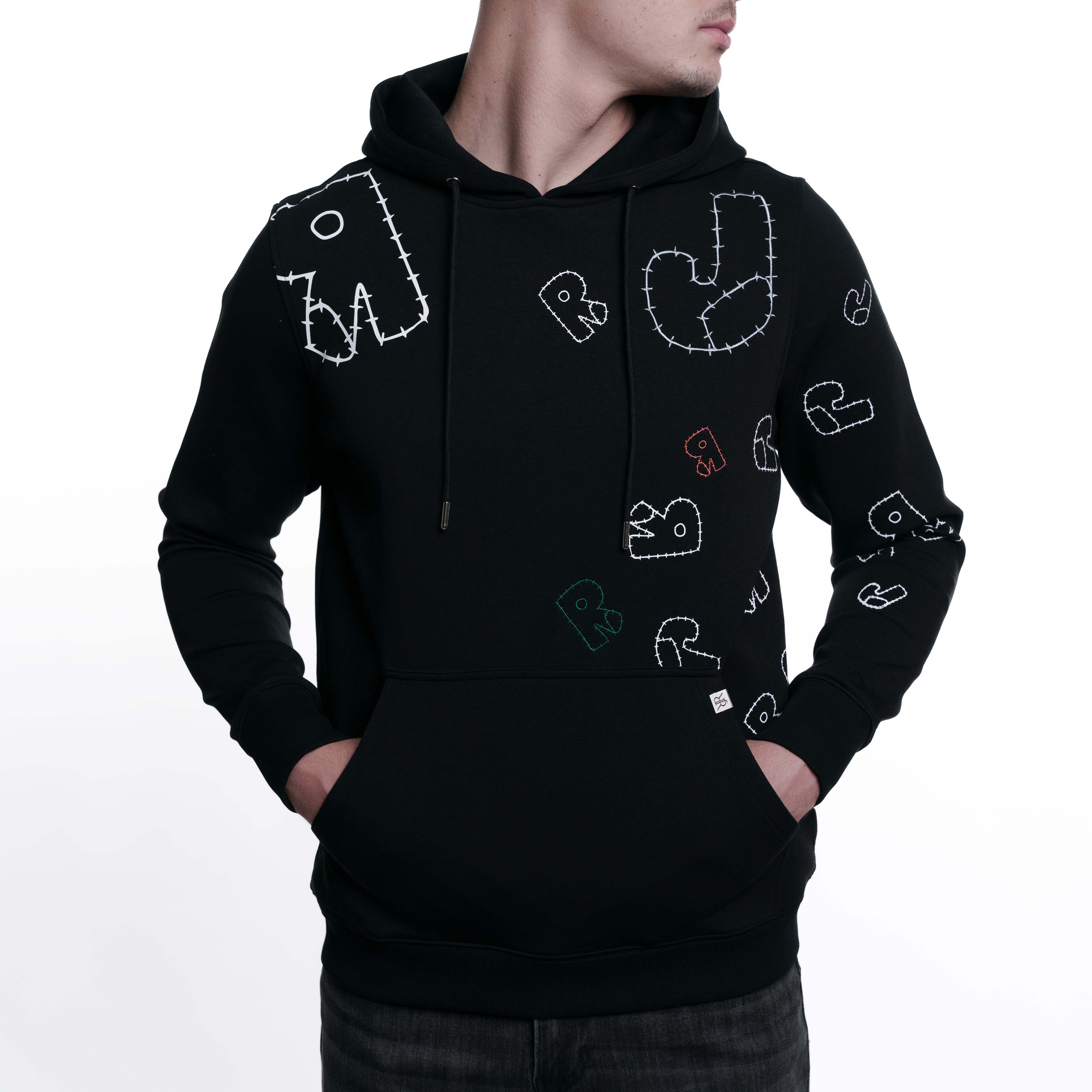 "RJR Stitches"Dark Black