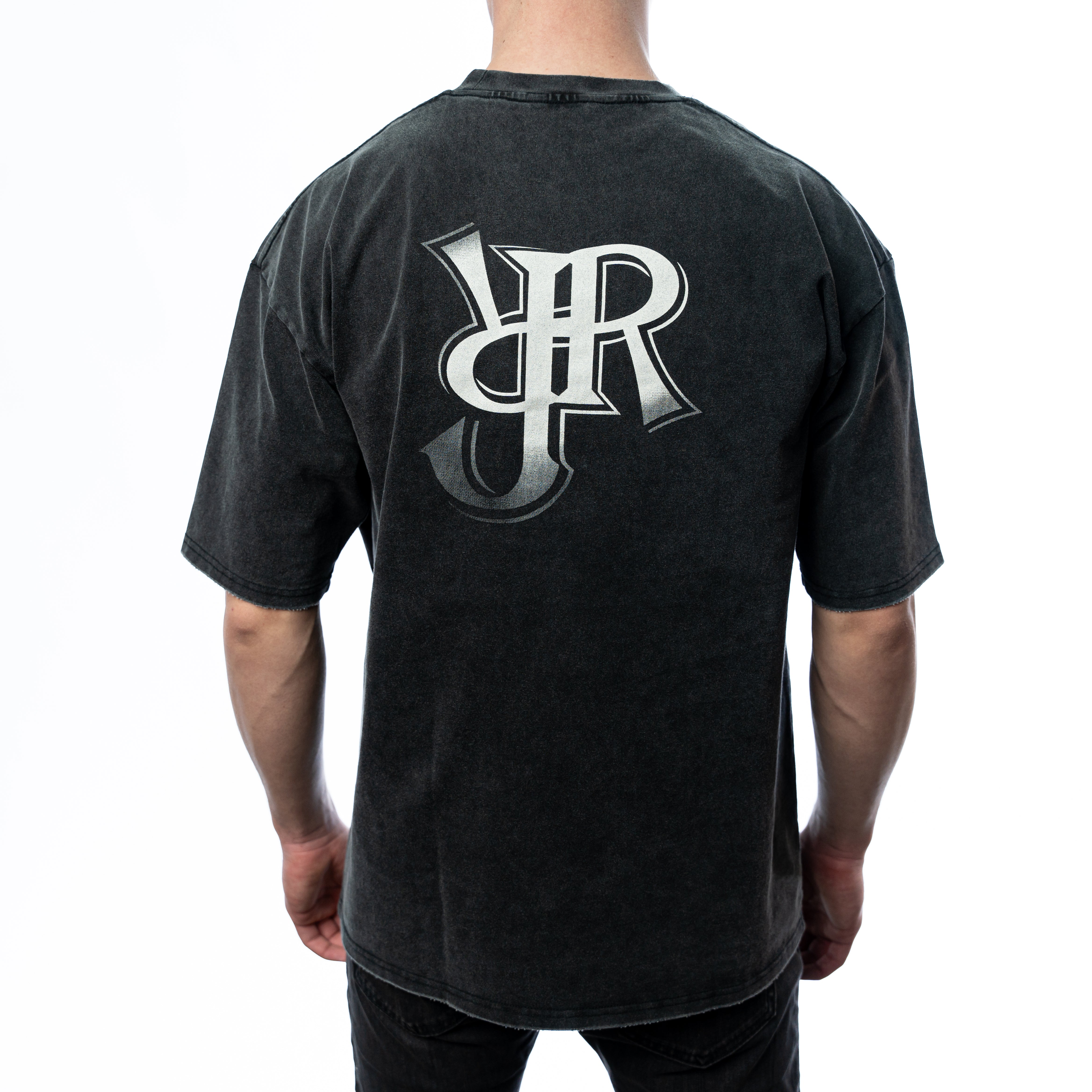 "RJR Oversize" Washed BLACK
