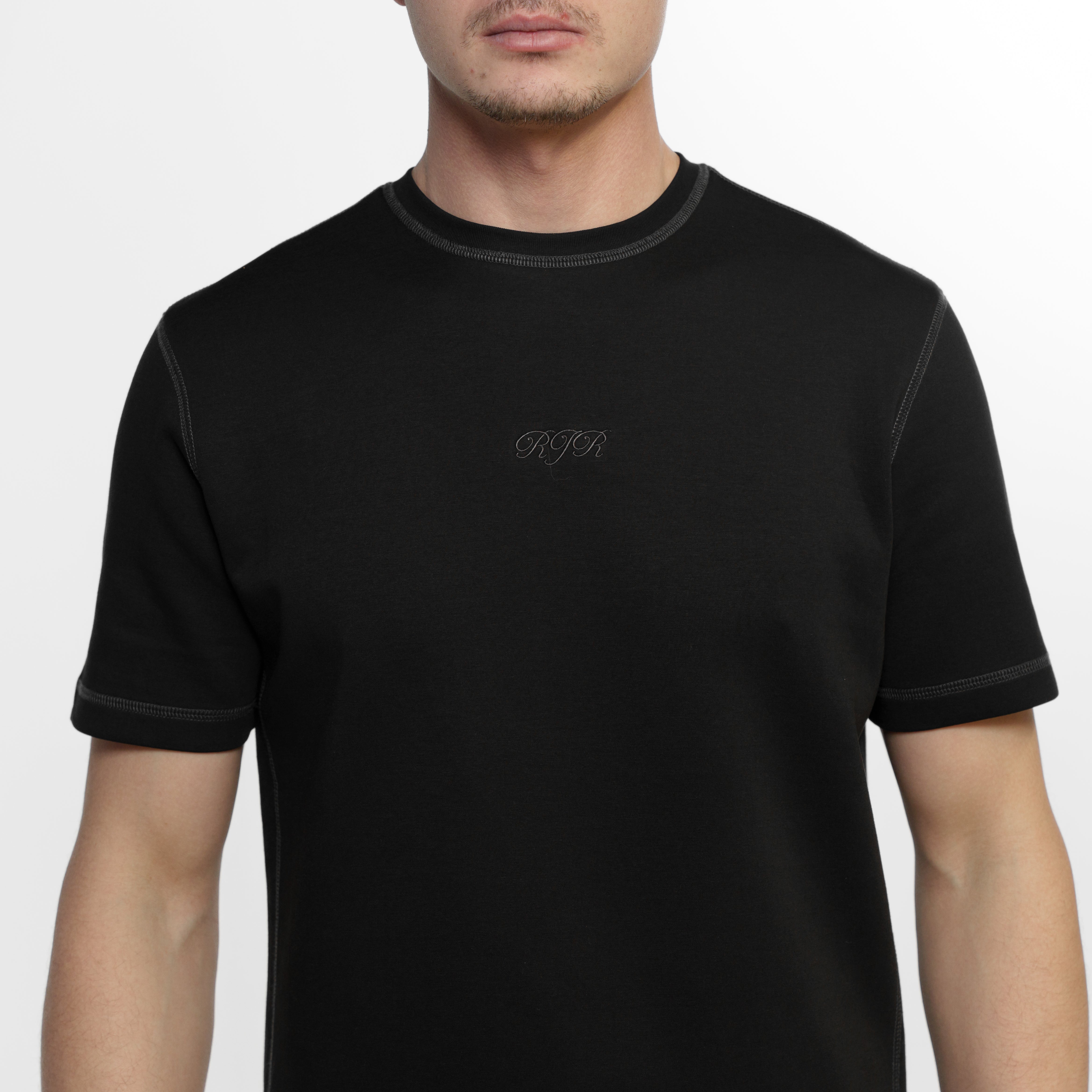"RJR REVERSE STITCHING" Dark Black