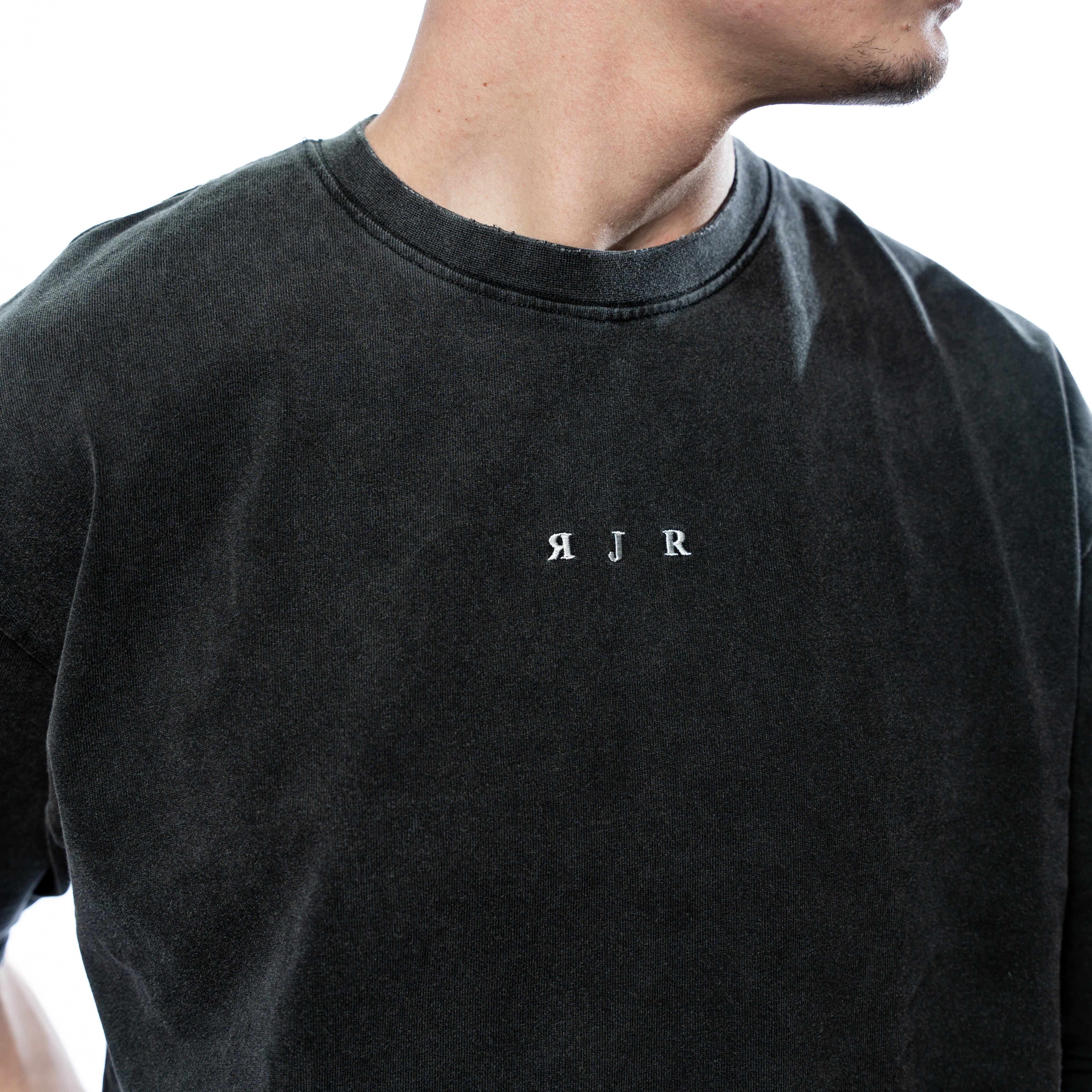 "RJR Oversize" Washed BLACK